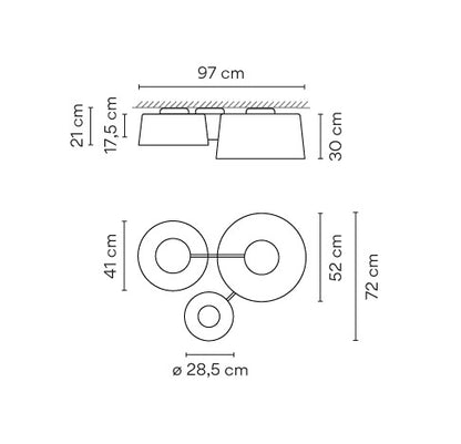 Vibia Tube Ceiling Light