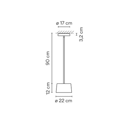 Tube Small Pendant
