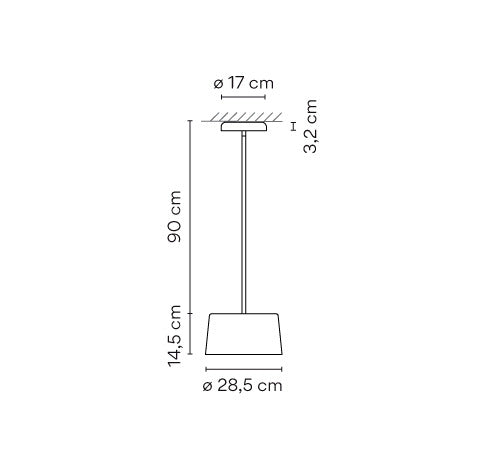 Tube Medium Pendant