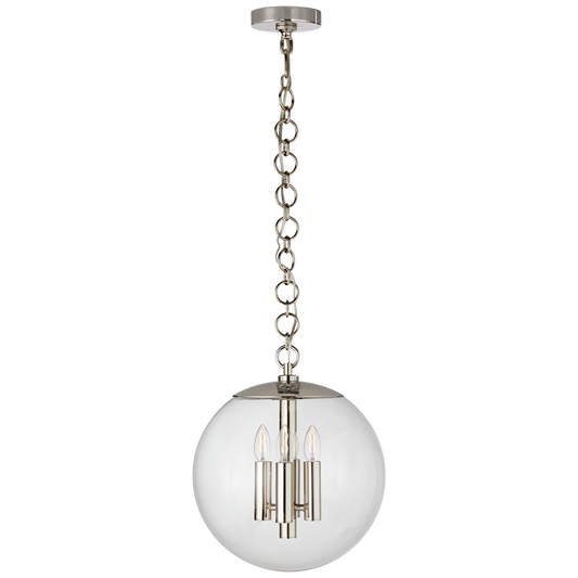 Turenner Medium Globe Pendant with Clear Glass
