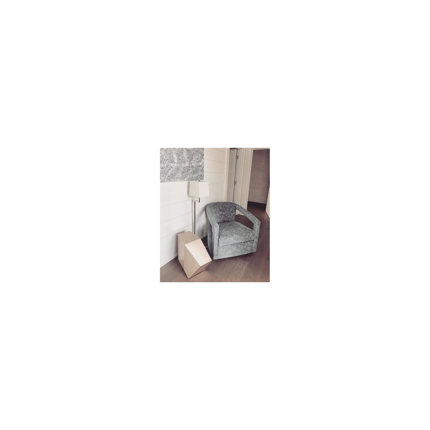 Alander Floor Lamp with Linen Shade