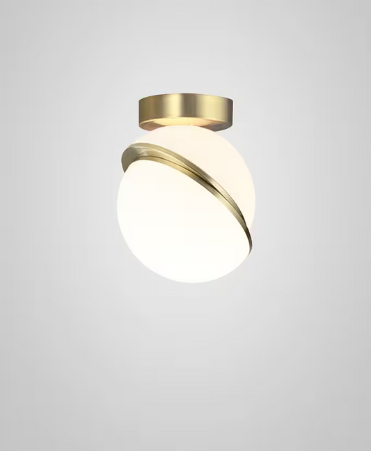 Crescent Mini Ceiling Light with Opal Acrylic