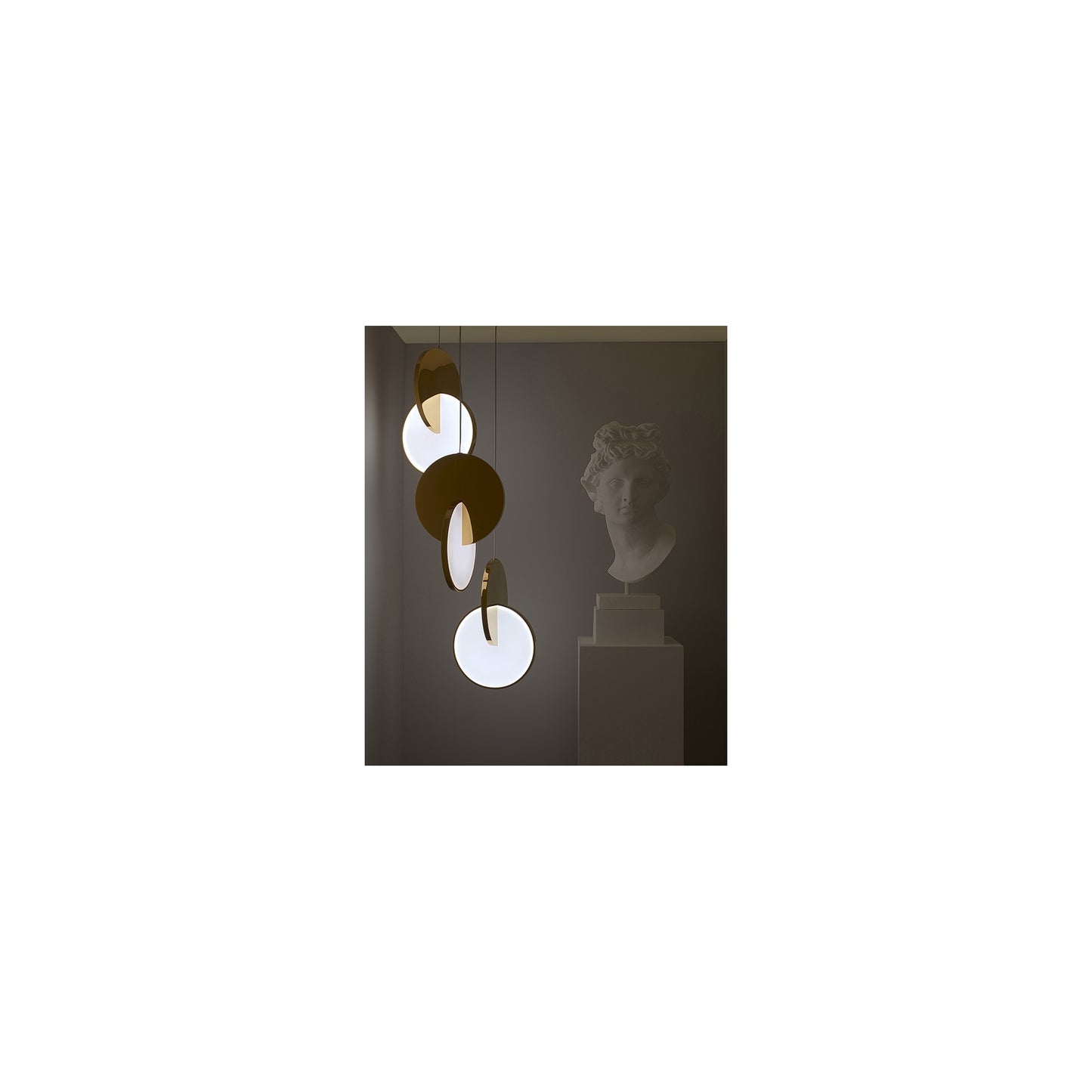 Eclipse 3-Light LED Pendant with Opal Acrylic