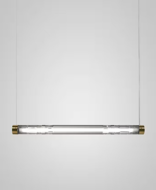 Crystal Tube LED Linear Pendant
