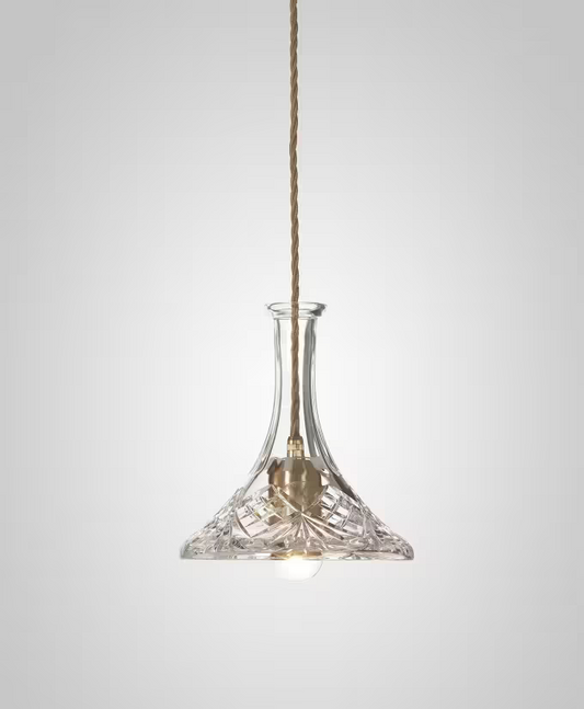 Decanterlight Tulip Single Pendant with Lead Crystal