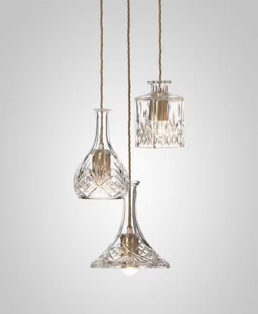 Decanterlight 3-Light LED Pendant with Lead Crystal