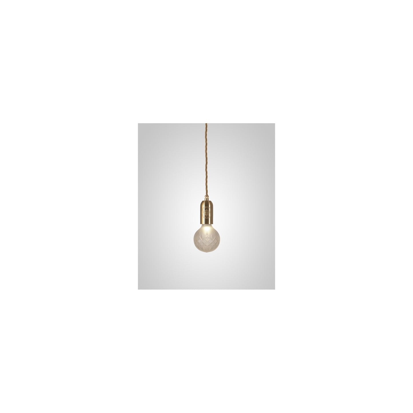 Crystal Bulb Frosted Glass LED Pendant