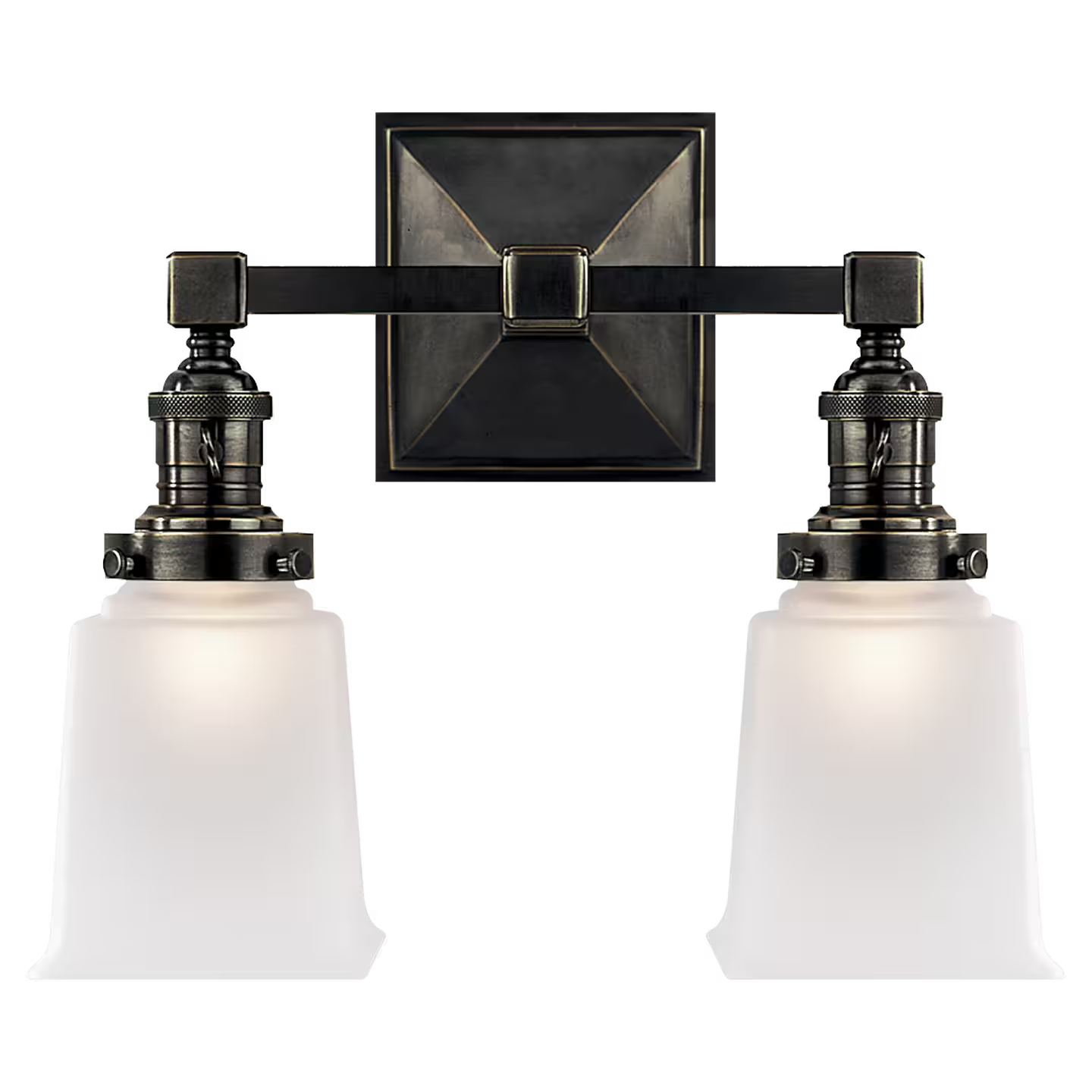 Boston Square Double Wall Light