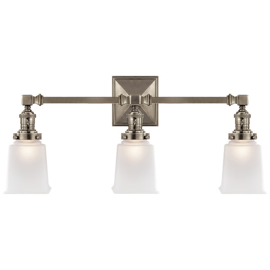 Boston Square Triple Wall Light