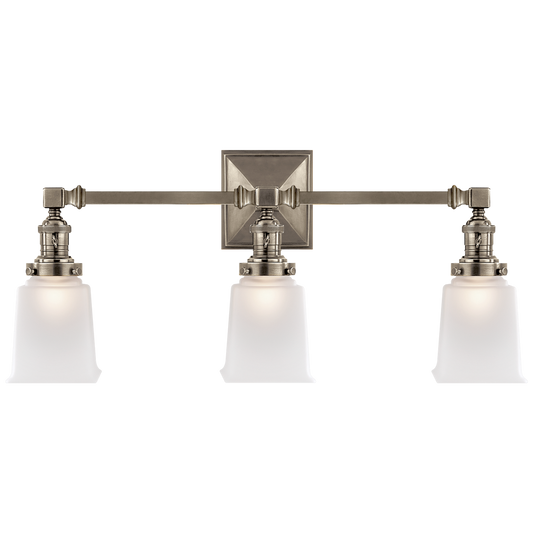 Boston Square Triple Wall Light