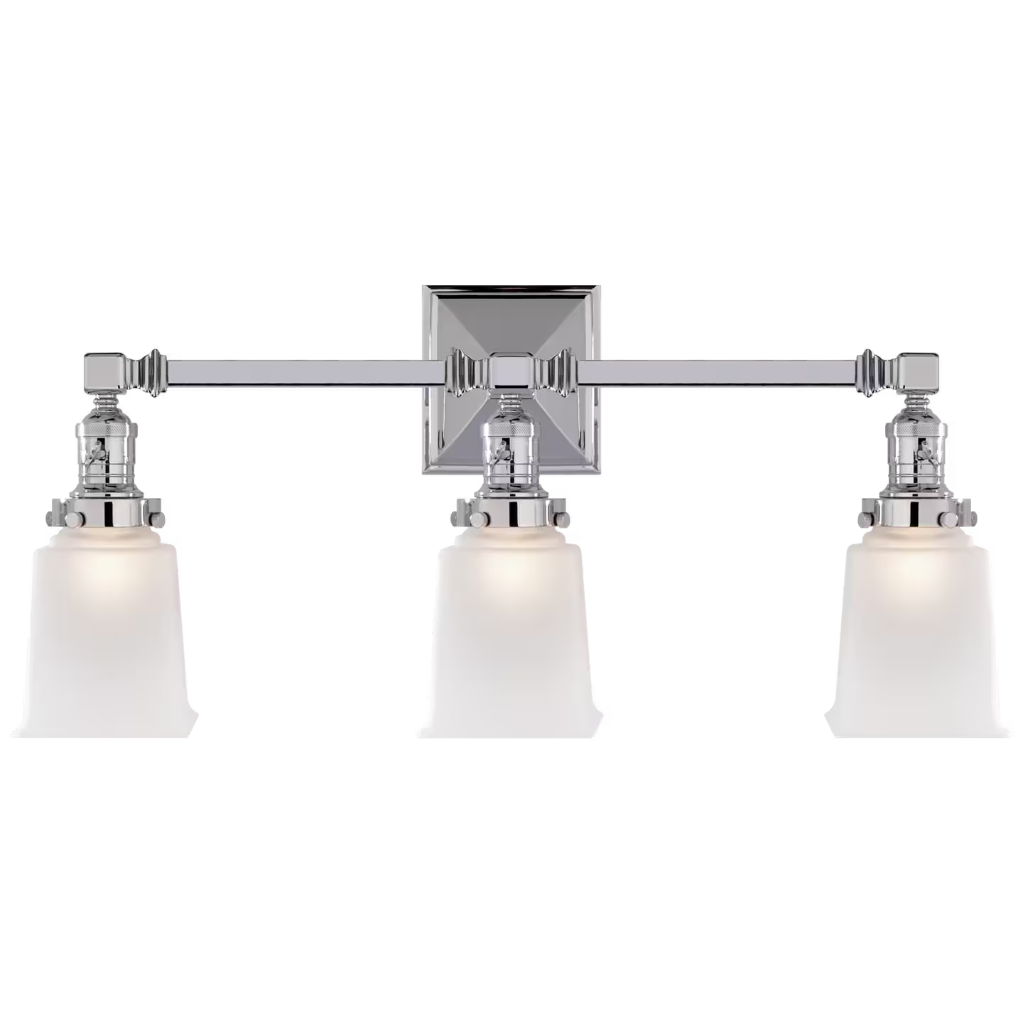 Boston Square Triple Wall Light