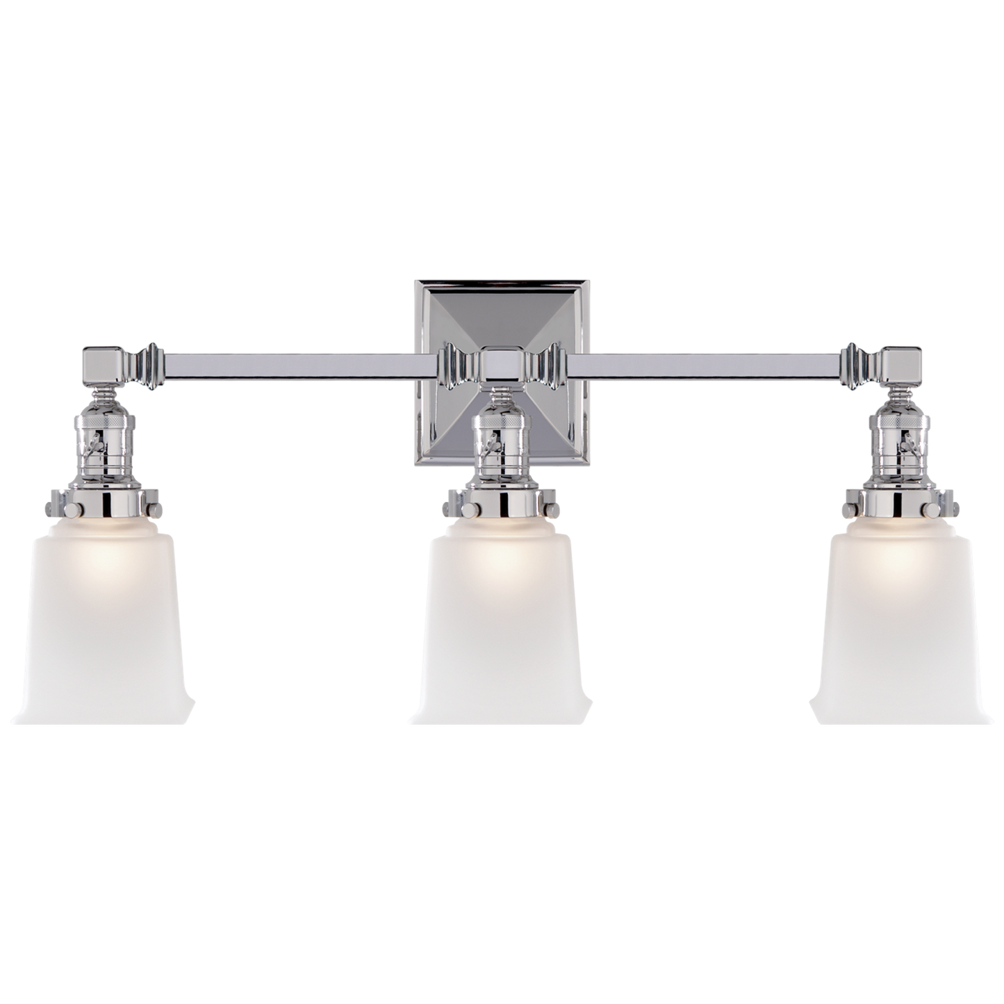 Boston Square Triple Wall Light