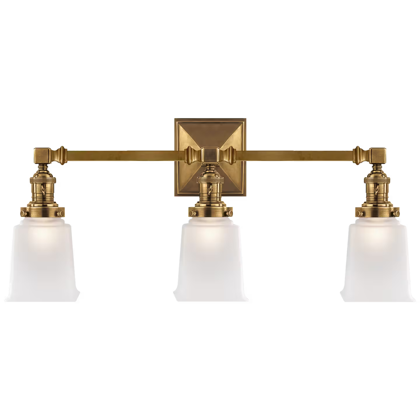 Boston Square Triple Wall Light