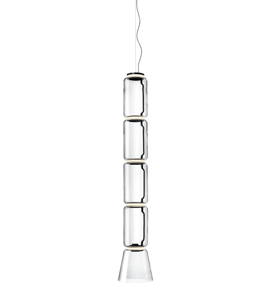 Noctambule 4 Low Cylinder & Cone LED Pendant