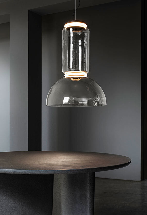 Noctambule 1 Low Cylinder & Bowl LED Pendant