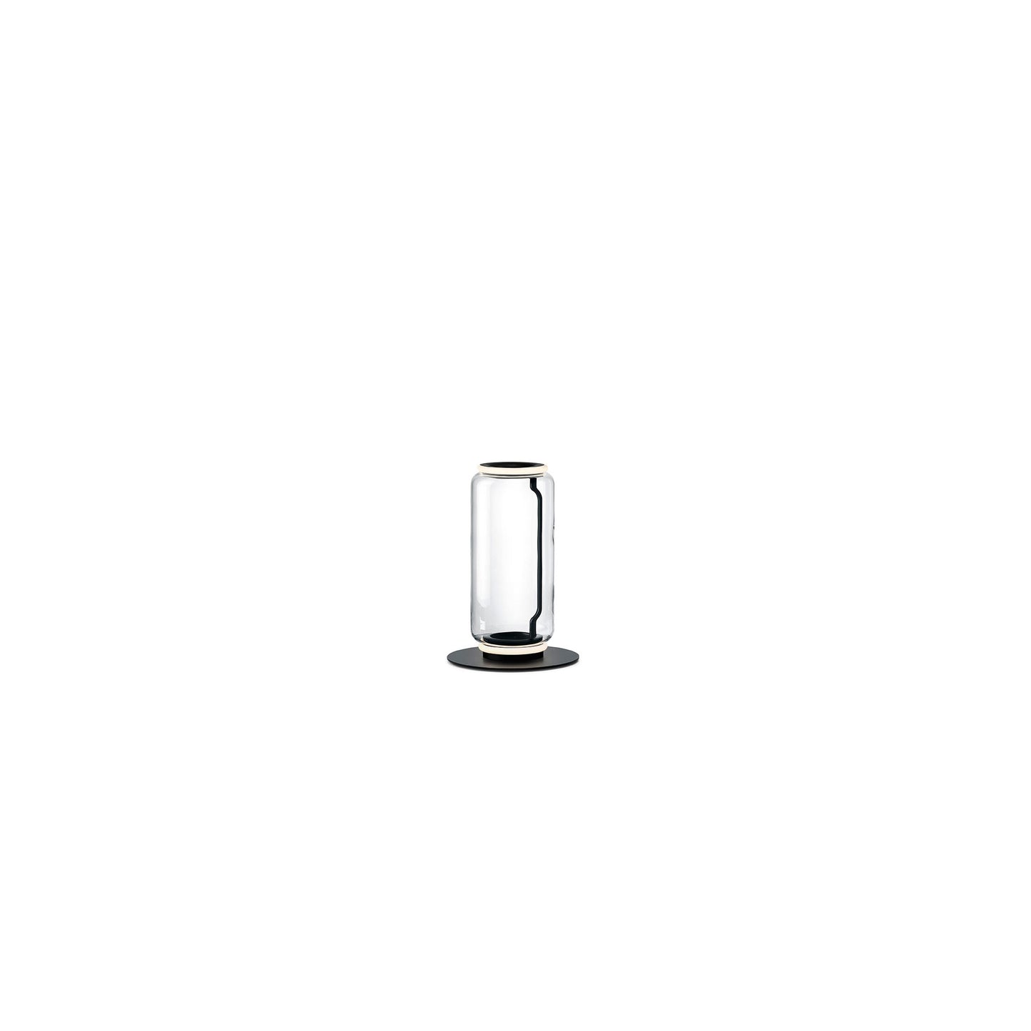 Noctambule 1 High Cylinders Small Base Floor Lamp Black