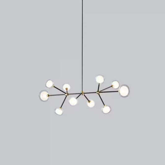 Nabila 10-Light Chandelier Matt Black