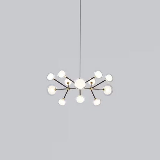 Nabila 12-Light Chandelier Matt Black