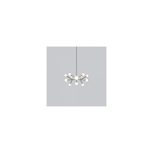 Nabila 12-Light Chandelier Matt Black