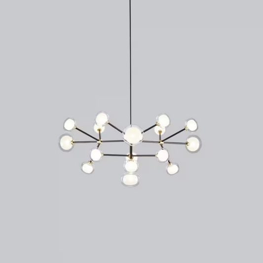 Nabila 16-Light Chandelier Matt Black