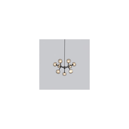 Nabila 9-Light Chandelier Matt Black