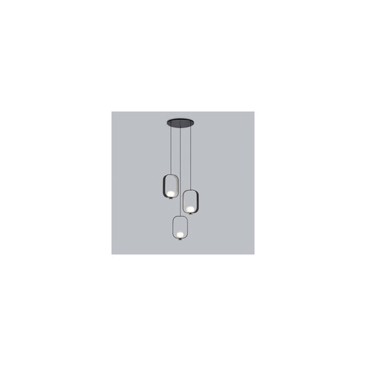 Filipa 3-Light Sand Black Pendant