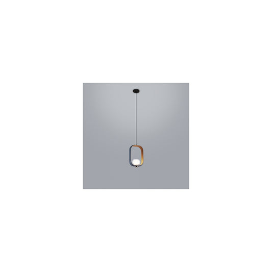 Filipa Single Sand Black Pendant