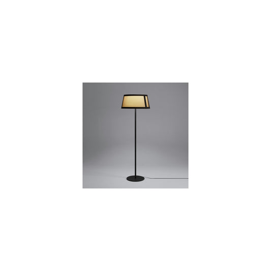 Lilly Floor Lamp Sand Black with Beige Fabric Shade
