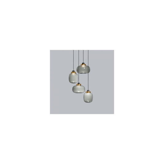 Legier 4-Light LED Pendant with Smoke Glass