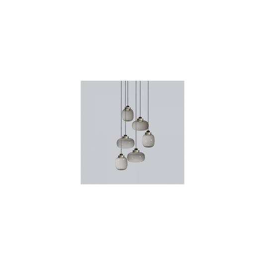 Legier 6-Light LED Pendant with Smoke Glass
