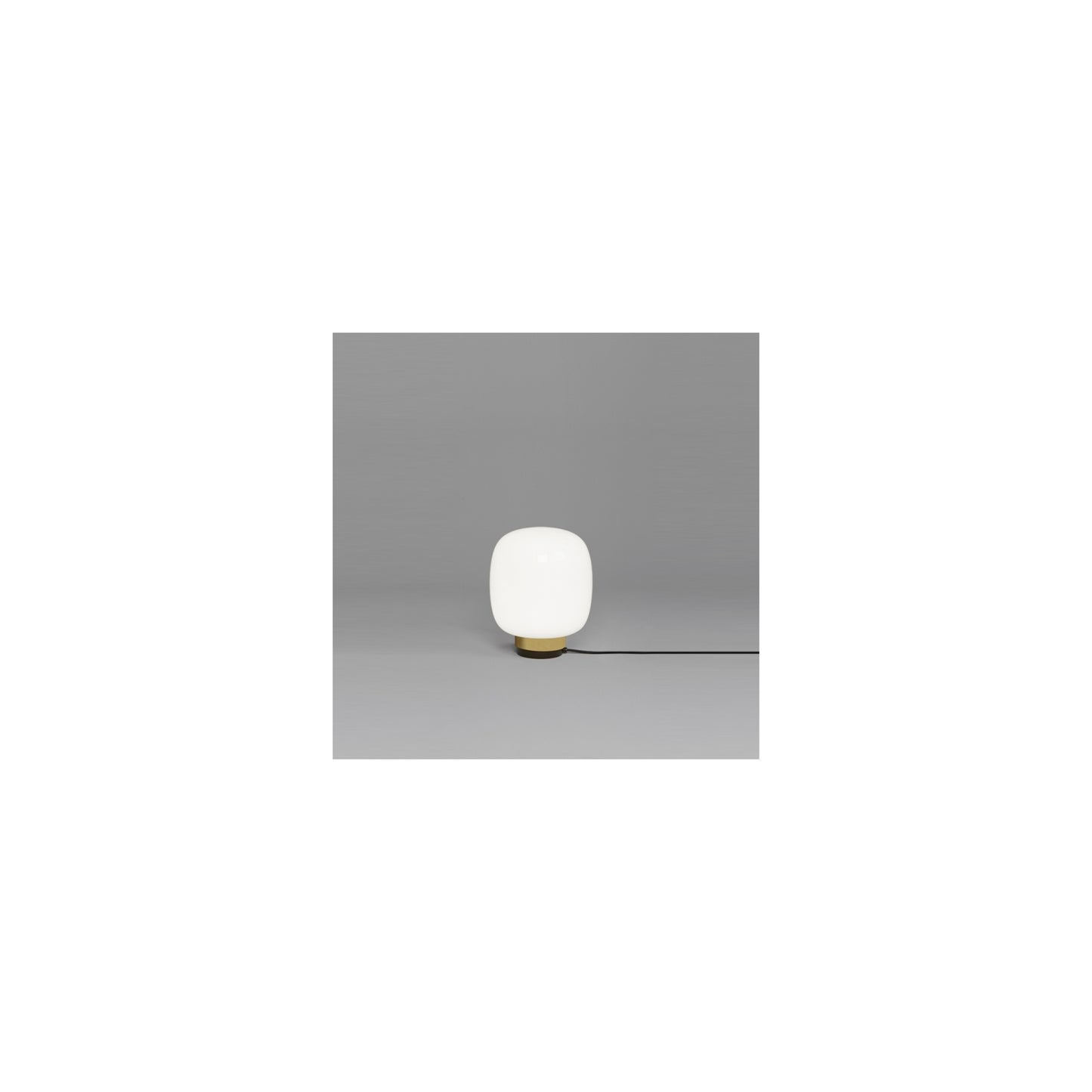 Legier Small LED Table Lamp with White Glass