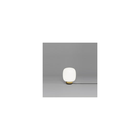 Legier Small LED Table Lamp with White Glass