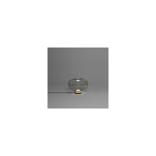 Legier Large LED Table Lamp with Smoke Glass