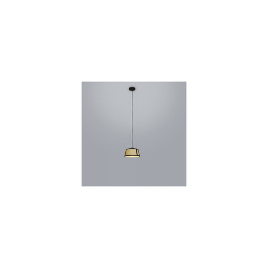 Lilly Single Pendant with Black Mesh Fabric Shade