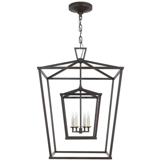 Darlana Large Double Cage Pendant Lantern
