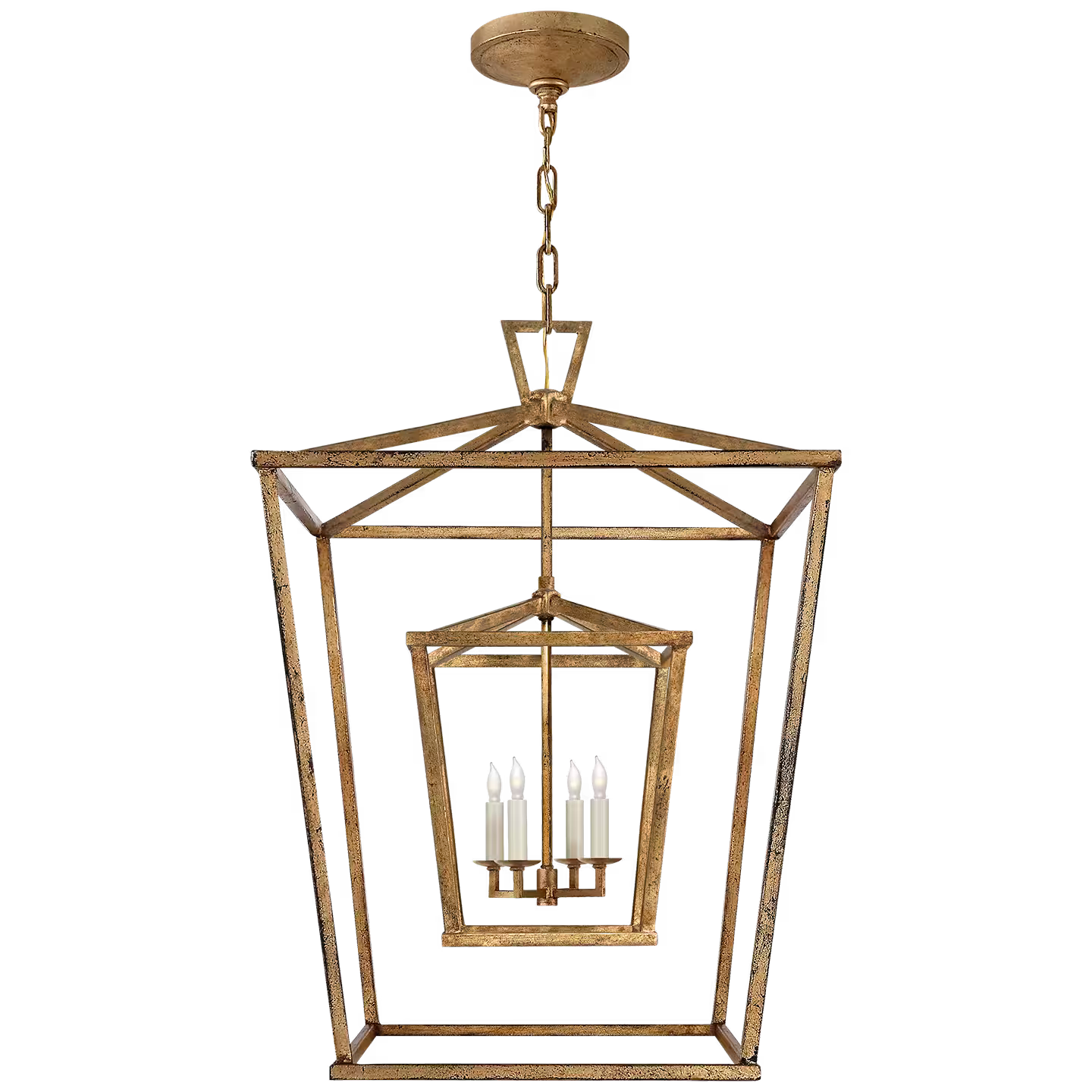 Darlana Large Double Cage Pendant Lantern