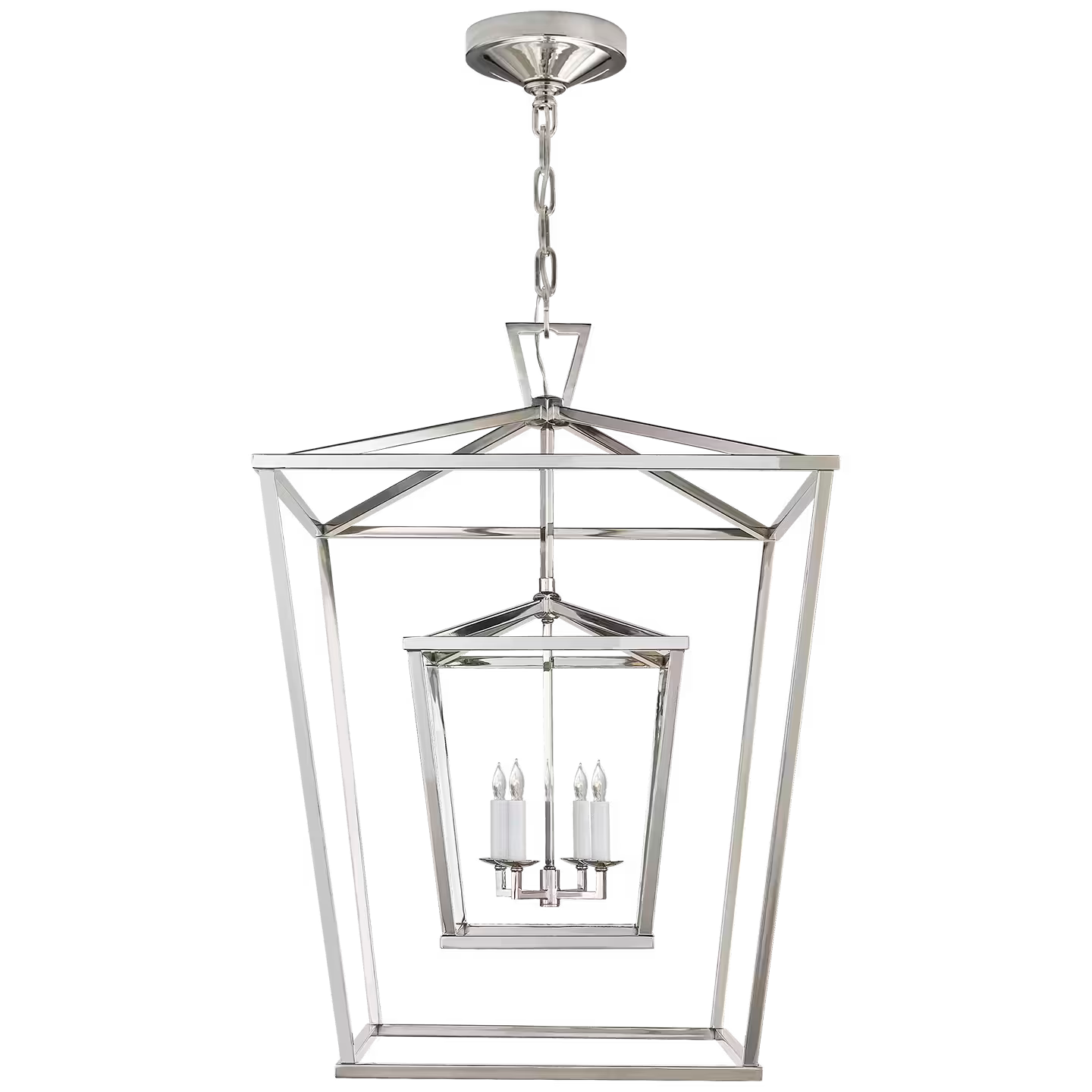 Darlana Large Double Cage Pendant Lantern