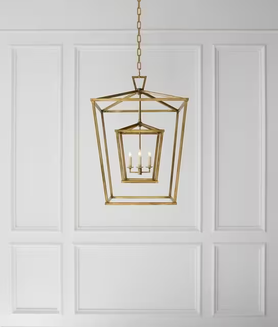 Darlana Large Double Cage Pendant Lantern