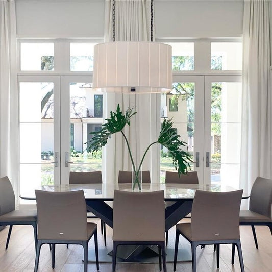 Perfect Pleat Oval Hanging Shade