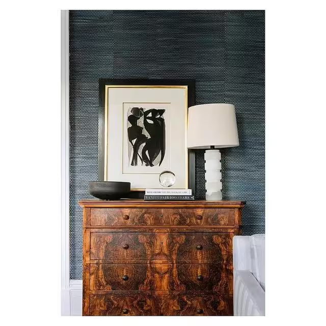 Round Chunky Stacked Table Lamp in Alabaster