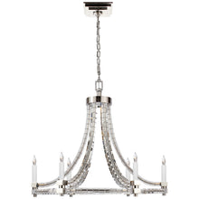 Crystal Cube Round Flatline Chandelier