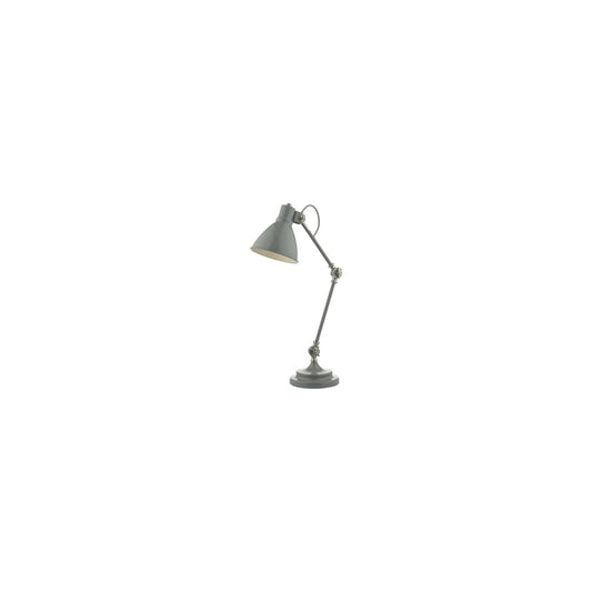 Eunice Adjustable Task Lamp Grey & Satin Nickel