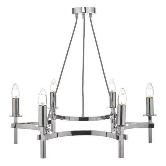 Nacala 6-Light Chandelier Polished Chrome