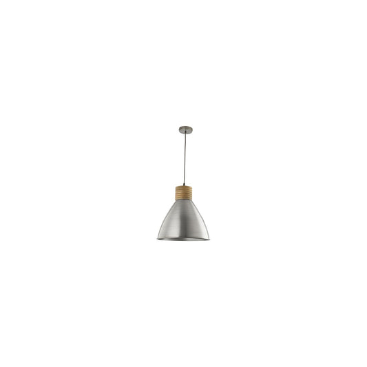 Vimbai Zinc Pendant with Wood Detail