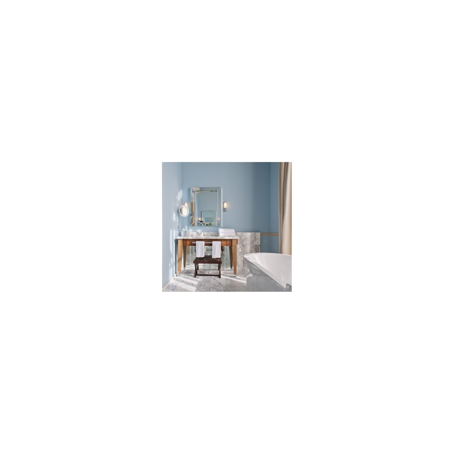 Verona Wall Light Polished Chrome with Opal Glass Diffuser