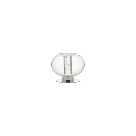 Yomara LED Table Lamp Polished Chrome & Glass