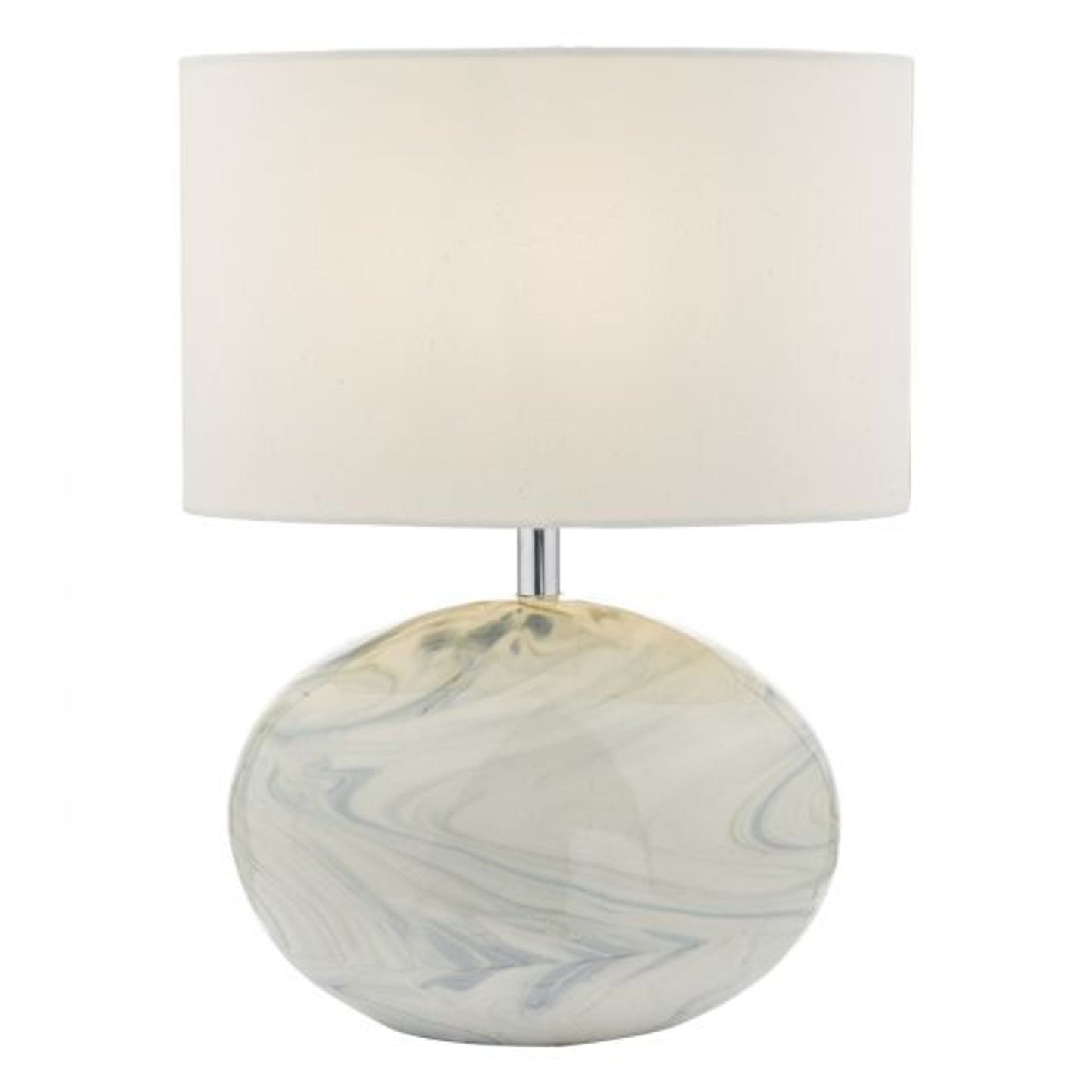 Zabe Table Lamp White & Blue