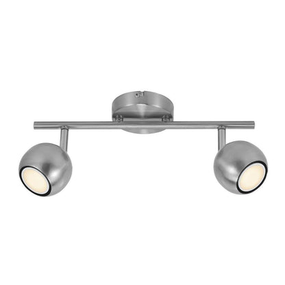 Chicago 2-Spot Ceiling Light Brushed Steel