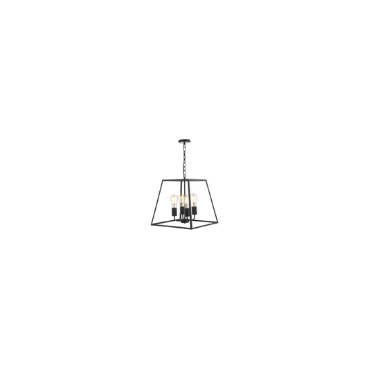 Academy 4-Light Pendant Lantern Black
