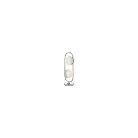 Axelia 2-Light LED Table Lamp Polished Chrome